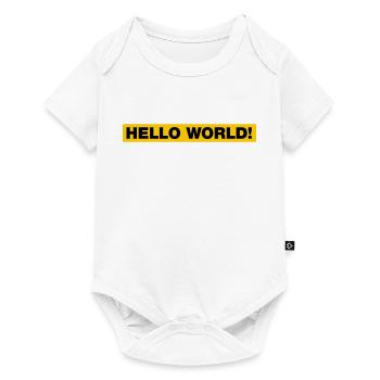 Hello World! - Baby Premium short-sleeve bodysuit - white - Front