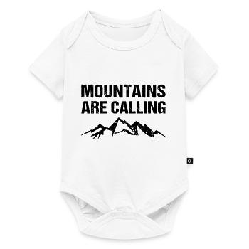 Mountains Are Calling Berge Outdoor - Baby Premium short-sleeve bodysuit - white - Front