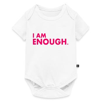I am enough - Baby Premium Kurzarmbody - Weiß - Vorne