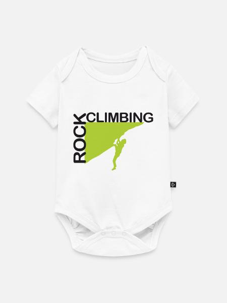 Rock Climbing - Baby Premium Kurzarmbody - Weiß