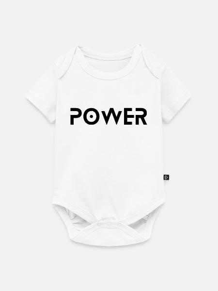 Power - Baby Premium Kurzarmbody - Weiß