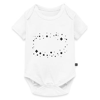 Cadre nuage scintillant - Body à manches courtes Premium Bébé - blanc - Devant