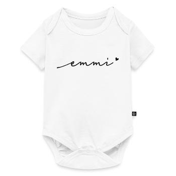 Emmi Cursive Name - Baby Premium short-sleeve bodysuit - white - Front
