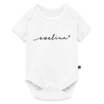 Nom cursif Ewelina - Body à manches courtes Premium Bébé - blanc - Devant