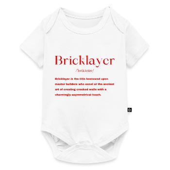 Bricklayer - Baby Premium short-sleeve bodysuit - white - Front