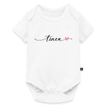 Tinea Name Calligraphy Font - Baby Premium short-sleeve bodysuit - white - Front