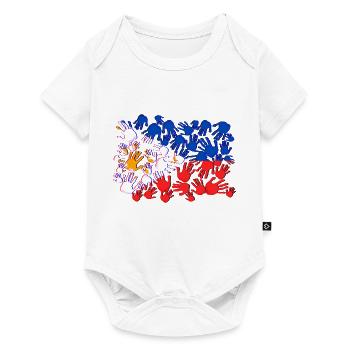 Philippines drapeau philippin fierté je cadeau - Body à manches courtes Premium Bébé - blanc - Devant