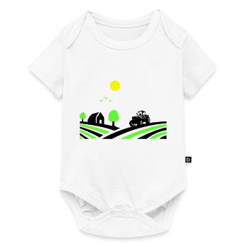 Tractor Farm - Baby Premium short-sleeve bodysuit - white - Front
