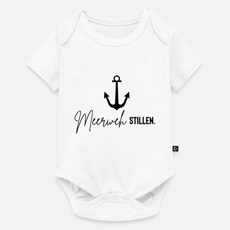 meerweh anker - Baby Premium Kurzarmbody - Weiß