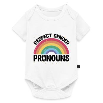 Respect Gender Pronouns 2 - Baby Premium short-sleeve bodysuit - white - Front