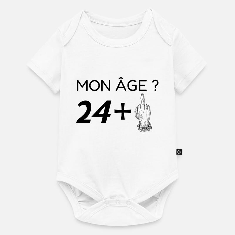 mon âge 25 - Body à manches courtes Premium Bébé - blanc