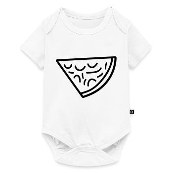 Pizza slice - Baby Premium short-sleeve bodysuit - white - Front