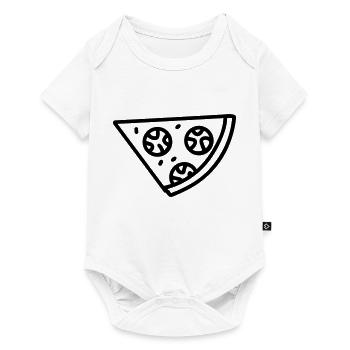 Pizza slice - Baby Premium short-sleeve bodysuit - white - Front