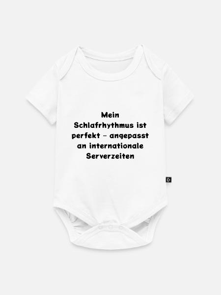 Typisch-Gamer - Baby Premium Kurzarmbody - Weiß