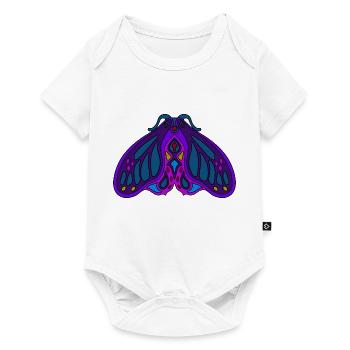 Art Nouveau Purple Moth - Baby Premium short-sleeve bodysuit - white - Front
