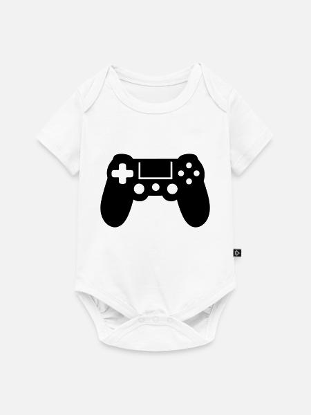 Videospiel-Controller - Baby Premium Kurzarmbody - Weiß