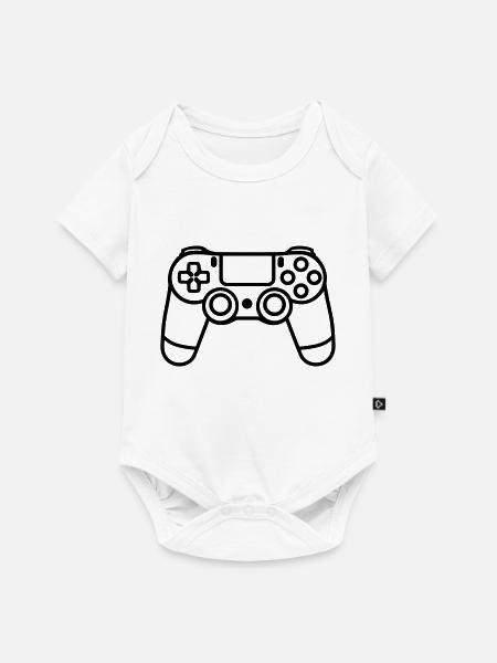 Videospiel-Controller - Baby Premium Kurzarmbody - Weiß