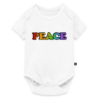 Peace rainbow - Baby Premium short-sleeve bodysuit - white - Front
