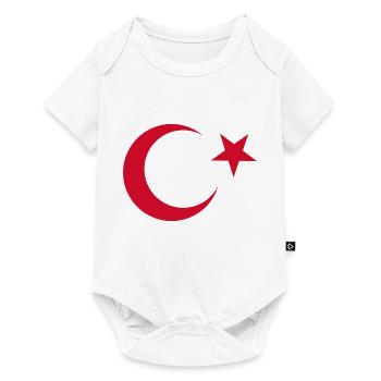 J’aime la dinde, T-shirt design de style élégance - Body à manches courtes Premium Bébé - blanc - Devant