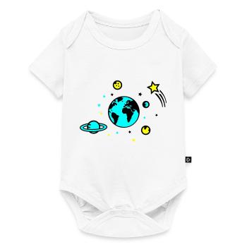 Univers 02 - Body à manches courtes Premium Bébé - blanc - Devant