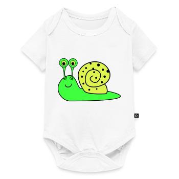 Snail Funny - Baby Premium short-sleeve bodysuit - white - Front