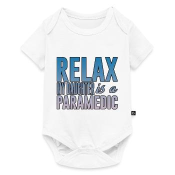 Relax My Daughter Is A Paramedic 3 - Body à manches courtes Premium Bébé - blanc - Devant