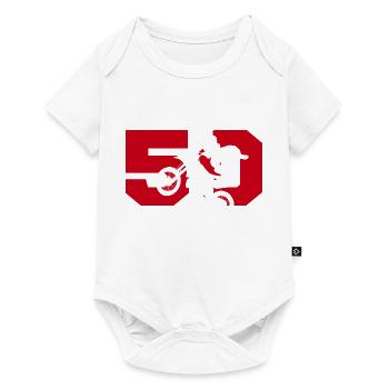 Moto 50 motard - Body à manches courtes Premium Bébé - blanc - Devant