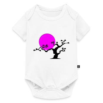 Arbre japonais - Body à manches courtes Premium Bébé - blanc - Devant