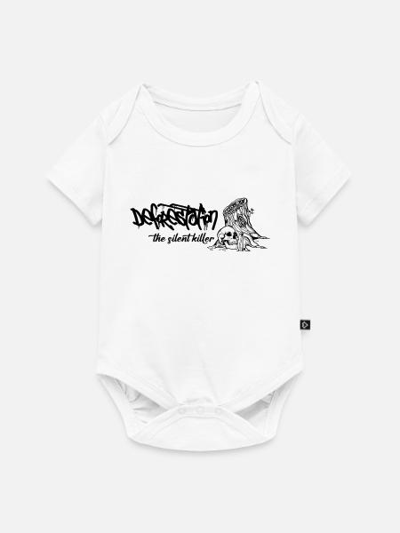 Abholzung // Wald // Illustration - Baby Premium Kurzarmbody - Weiß