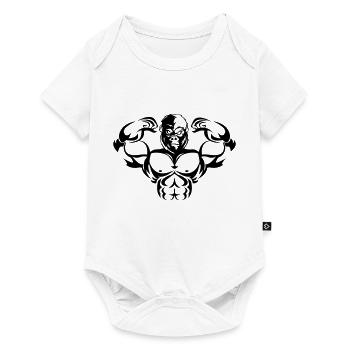 Strong Gorilla - Baby Premium short-sleeve bodysuit - white - Front