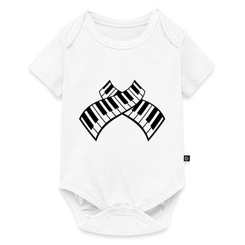 Piano Keys Instrument Playing Classical Music - Baby Premium short-sleeve bodysuit - white - Front