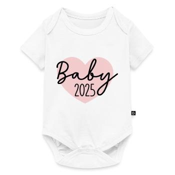 Baby 2025 - Baby Premium Kurzarmbody - Weiß - Vorne