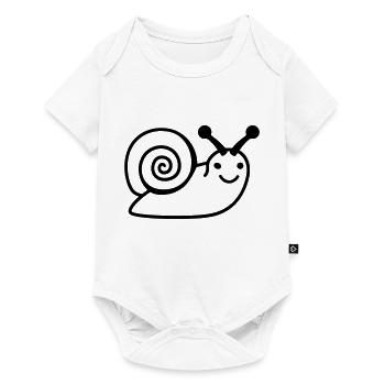 Snail - Baby Premium short-sleeve bodysuit - white - Front