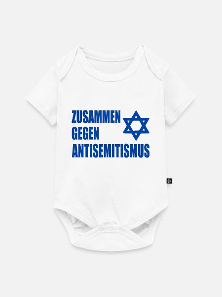 zusammen gegen antisemitismus - Baby Premium Kurzarmbody - Weiß