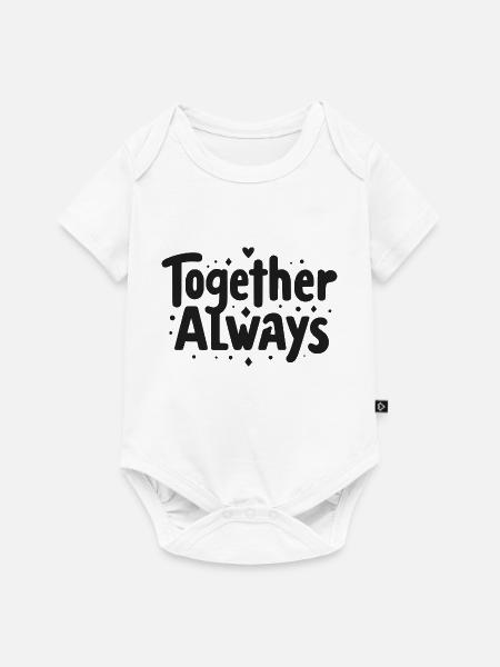 Immer zusammen - Baby Premium Kurzarmbody - Weiß