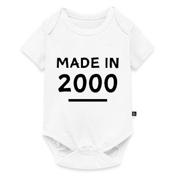 Fabriqué en 2000 - Année de naissance / Anniversaire - Body à manches courtes Premium Bébé - blanc - Devant
