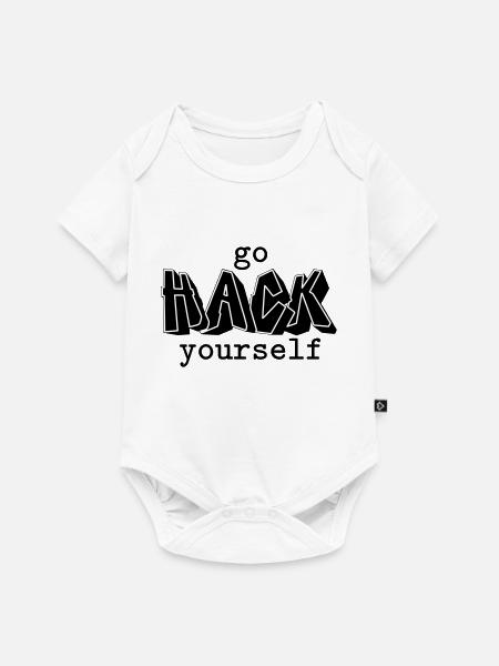 Hacken Sie sich selbst - Baby Premium Kurzarmbody - Weiß