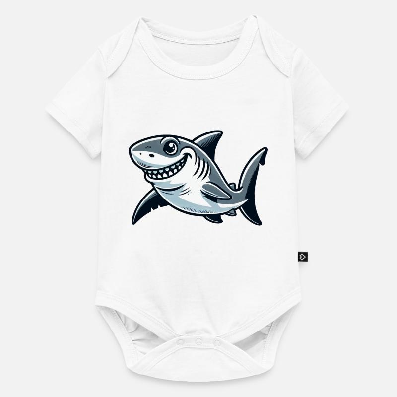Hai Comic - Baby Premium Kurzarmbody - Weiß