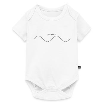 sinus graph design - Baby Premium Kurzarmbody - Weiß - Vorne