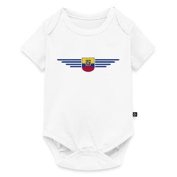 Ecuador Fans T-Shirt Design - Baby Premium Kurzarmbody - Weiß - Vorne