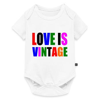 Love is vintage - Baby Premium short-sleeve bodysuit - white - Front