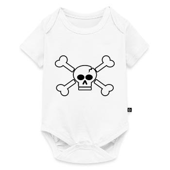 Piraten-Sake - Baby Premium Kurzarmbody - Weiß - Vorne