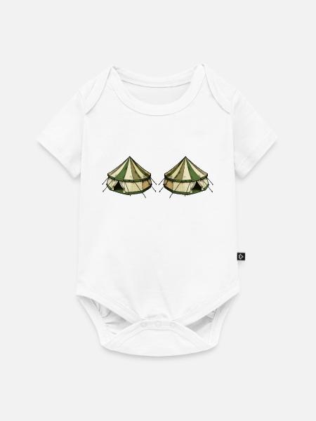 zelt 2 - Baby Premium Kurzarmbody - Weiß