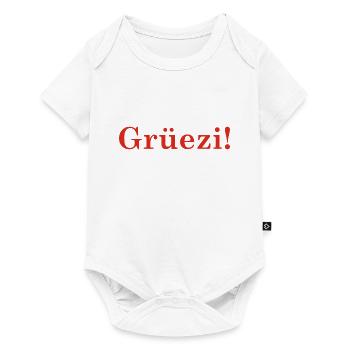 Grüezi - Schweiz - Switzerland - Swiss - Suisse - Baby Premium short-sleeve bodysuit - white - Front