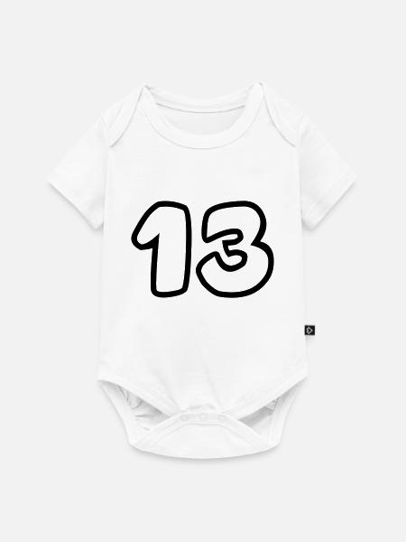 13 - Baby Premium Kurzarmbody - Weiß