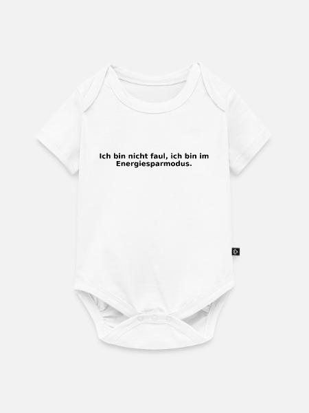 Energiesparmodus_Design - Baby Premium Kurzarmbody - Weiß