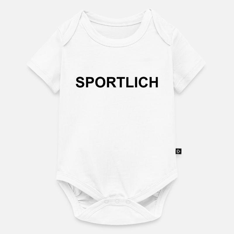 Sportif - Body à manches courtes Premium Bébé - blanc