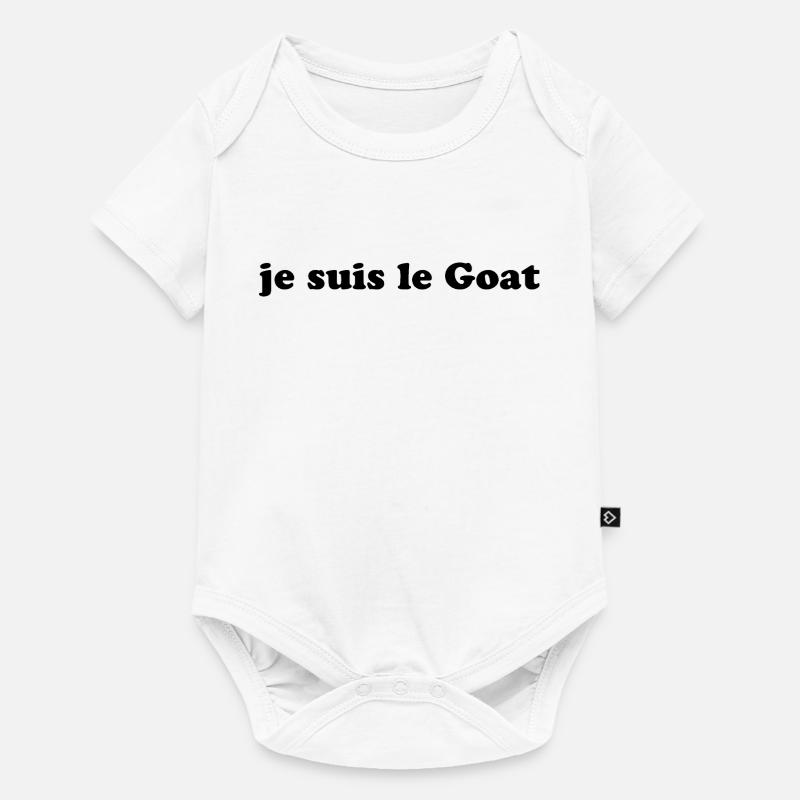 Tshirt idée humour goat  - Body à manches courtes Premium Bébé - blanc