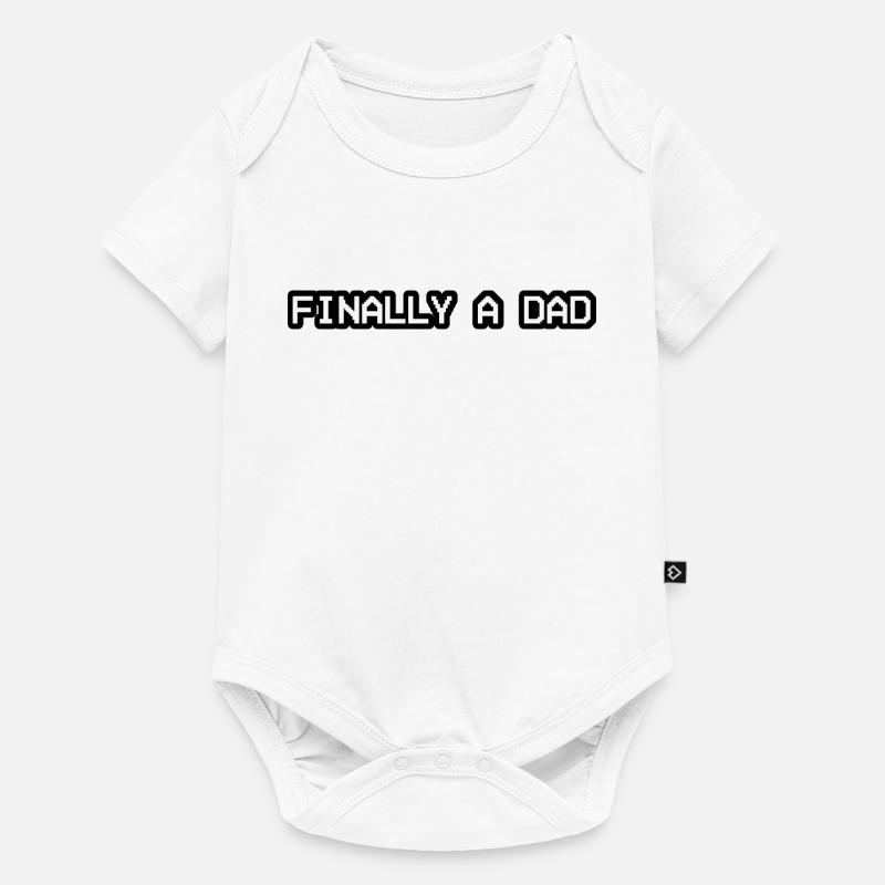 Endlich ein Papa-Design - Baby Premium Kurzarmbody - Weiß