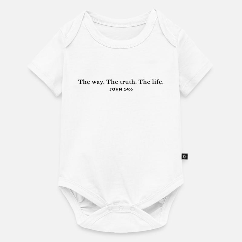 Le chemin. La vérité. La vie. - Body à manches courtes Premium Bébé - blanc